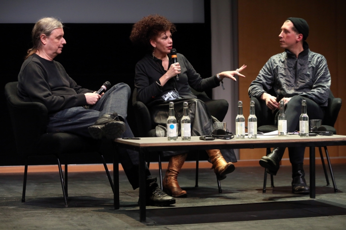Steve Kurtz, Diana McCarty and Johannes Paul Raether at "Strange Ecologies: From Necropolitics to Reproductive Revolutions", transmediale 2017