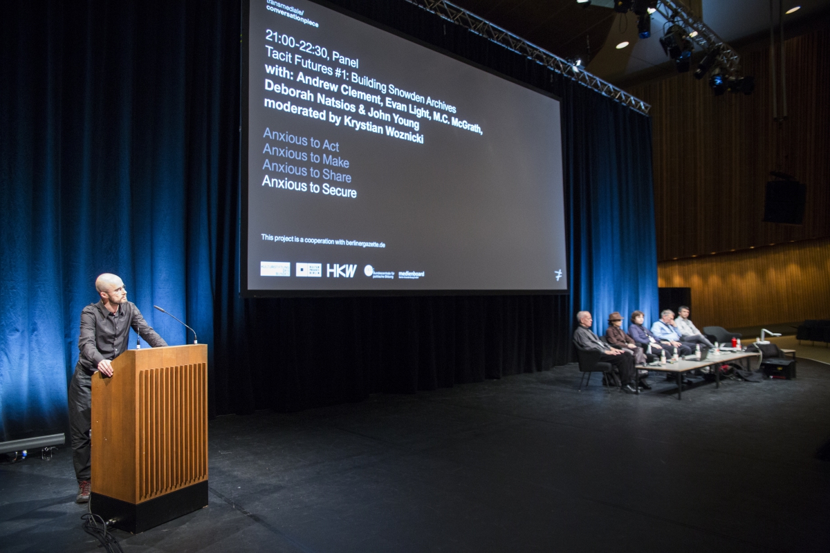 Tacit Futures #1, Panel bei der transmediale 2016