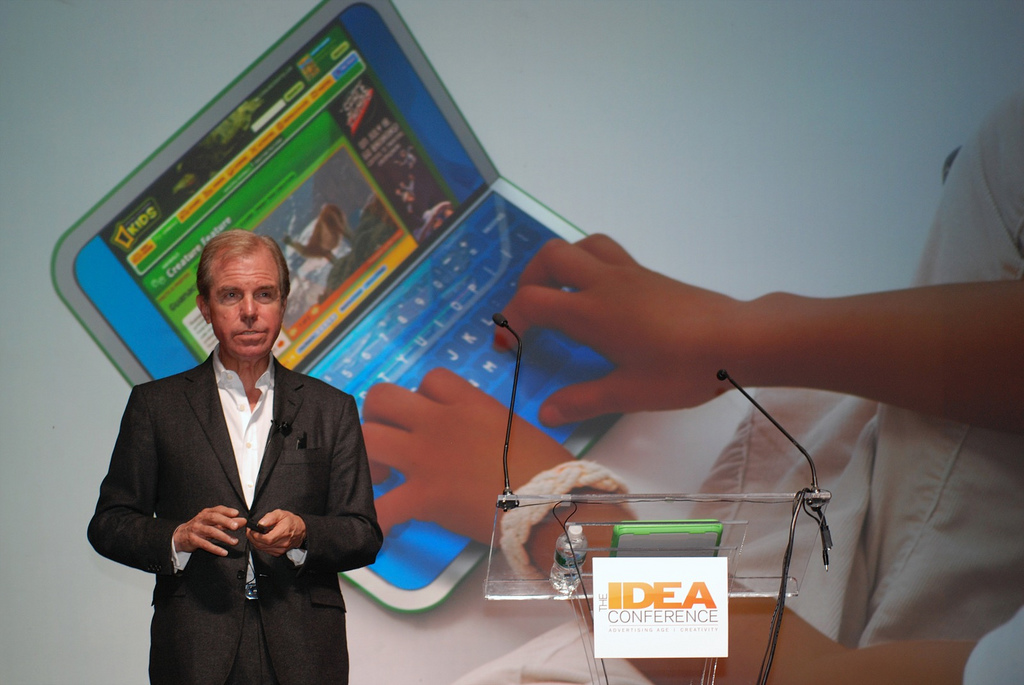 Nicholas Negroponte, Founder and Chairman, One Laptop Per Child at 2008 Idea Conference. 