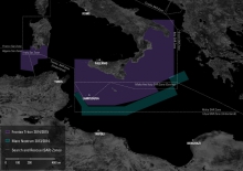 Blaming the Rescuers by Forensic Oceanography (Lorenzo Pezzani & Charles Heller), part of the exhibition "Territories of Complicity" of transmediale 2018 face value