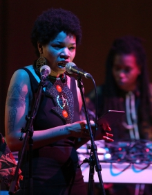 Rasheedah Phillips & Moor Mother (Black Quantum Futurism Collective) at the transmediale opening ceremony