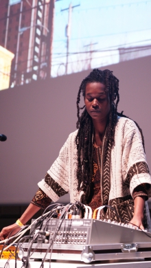 Moor Mother performing "Ritual Causality 003", transmediale 2017