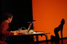 Resonant Memory Traces, performed at transmediale 2007.