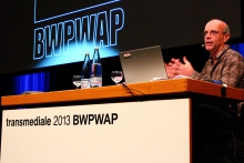 Geert Lovink at "BWPWAP Networks", transmediale 2013 BWPWAP.