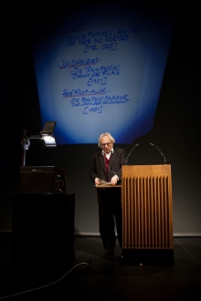 Siegfried Zielinski at "25 Year: Search For A Method", transmediale 2012 in/compatible