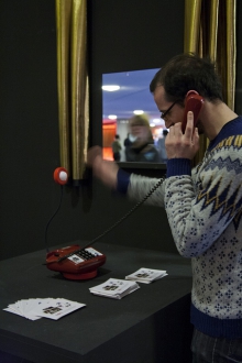 Impression of "R15N" by Telekommunisten, transmediale 2012 in/compatible.