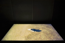Blaming the Rescuers by Forensic Oceanography (Lorenzo Pezzani & Charles Heller), exhibited at transmediale 2018 face value.
