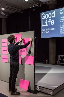 Edoardo Archetti during the discussion How to Disrupt Yourself: Life in the Entrepreneurial Home