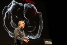 Tony D Sampson during the panel Reworking the Brain