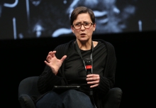 Robin Curtis during the Q&A of Stand in the Stream 