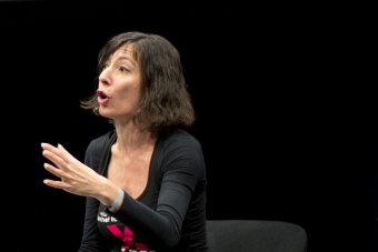 Picture of Simona Levi at the panel "MediaActs"