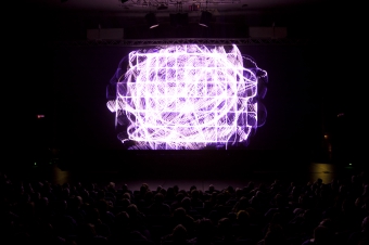 Picture of "Lumière", performance by Robert Henke