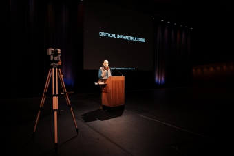 Picture of Jamie Allen at "afterglow effects: transmediale 2014 opening ceremony"