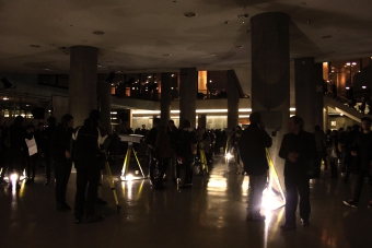Audience at the transmediale 2014 afterglow opening night