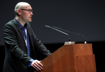 Jussi Parikka introducing "Becoming Infrastructural – Becoming Environmental", transmediale 2017