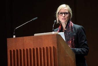 Lisa Parks at "Becoming Infrastructural – Becoming Environmental", transmediale 2017 ever elusive.
