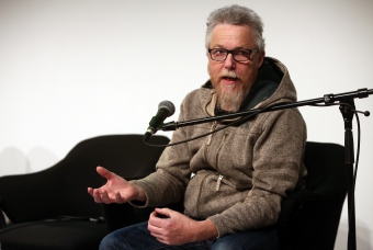 Graham Harwood of YoHa at "Material Flows: Rafts and Bodies at Sea", transmediale 2017