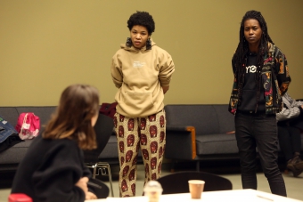 Rasheedah Phillips and Moor Mother at "Alternative Temporalities + Quantum Event Mapping", transmediale 2017