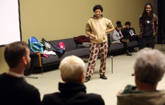 Rasheedah Phillips and Moor Mother at "Alternative Temporalities + Quantum Event Mapping", transmediale 2017