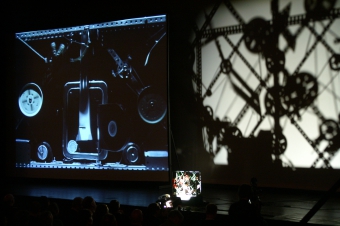 Orchestre Mécanique, performance by Pierre Bastien at transmediale 2007.