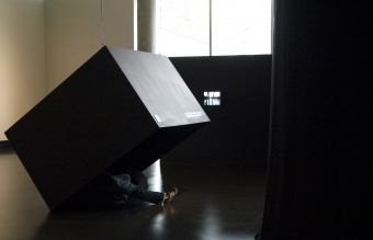 Impression of the exhibition "CONSPIRE...", transmediale 2008.