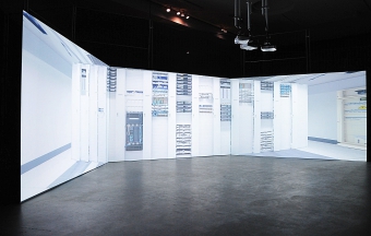 "Internet Machine", multi-screen film by Timo Arnall, exhibited at transmediale 2015 CAPTURE ALL.