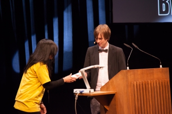 Kristoffer Gansing at the Opening Ceremony of transmediale 2013 BWPWAP