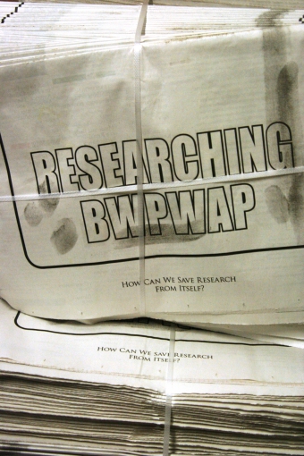 Researching BWPWAP - newspaper, transmediale 2013 BWPWAP.