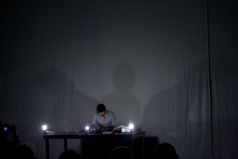 "Let There Be Light and Sound", performance by Phillip Stearns, transmediale 2013 BWPWAP.