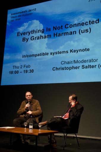 Chris Salter in conversation with Graham Harman, transmediale 2012 in/compatible.