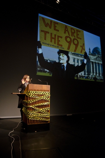 Keynote by Jodi Dean: "The Incompatible Public is Occupied", transmediale 2012 in/compatible.