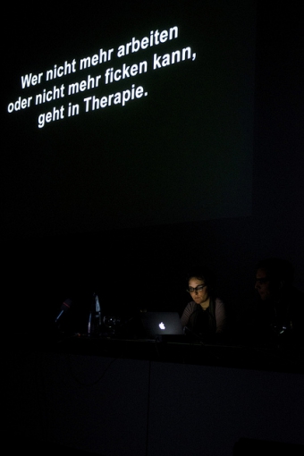 Gabriella Coleman at "Anonymous Codes: Disruption, Virality and the Lulz", transmediale 2012 in/compatible.