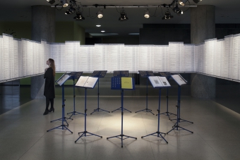 Hate Library, installation by Nick Thurston, exhibited at transmediale 2018 face value