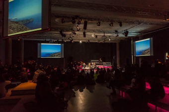 Audience of the talk Living Networks at transmediale 2019