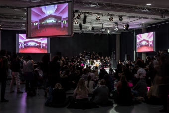 Audience during the talk Algorithmic Intimacies