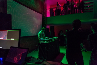 DJ ShluchT at the CryptoRave #8