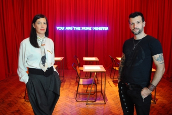 Karen Mirza and Brad Butler, You Are the Prime Minister , 2014 Courtesy Watersid