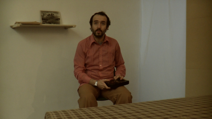 Still from Thicker than Paint Thinner,  by Babak Afrassiabi, video, 2011.