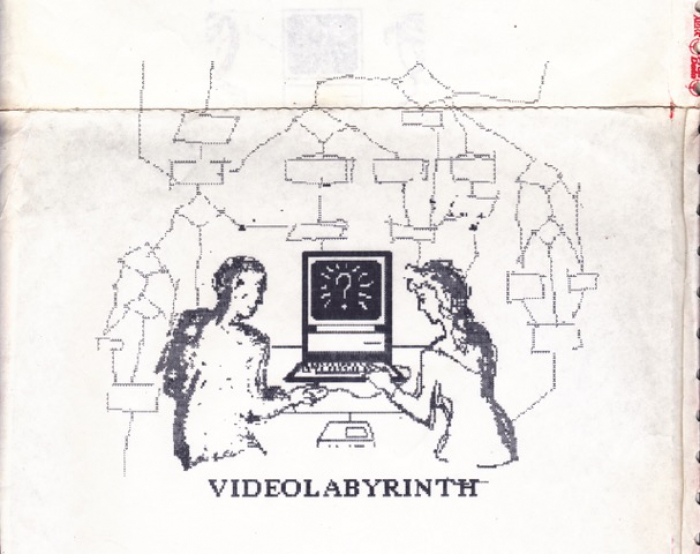 Plakatentwurf VideoLabyrinth (© Friederike Anders 1988)