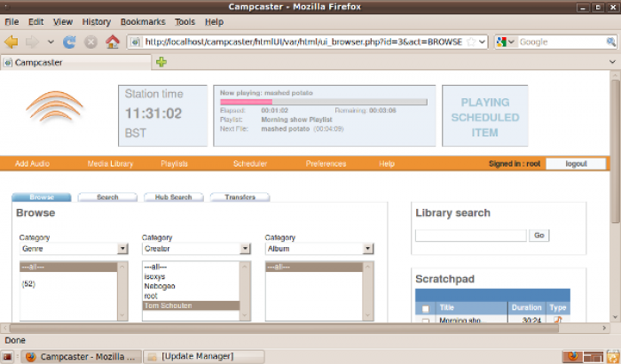 CAMPCASTER SCREENSHOT
