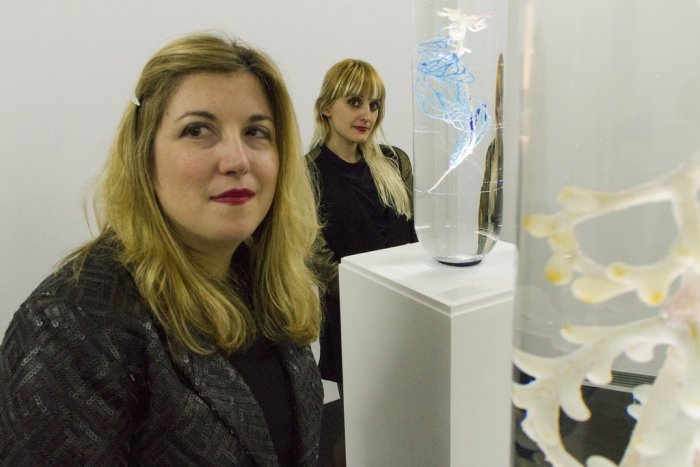 Pinar Yoldas and Tatiana Bazzichelli at Aksioma Project Space