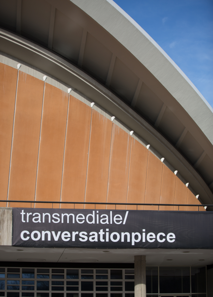 Exterior view of the Haus der Kulturen der Welt during transmediale/conversationpiece