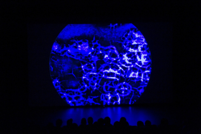 Picture of "Materia Obscura", performance by Jürgen Reble and Thomas Köner
