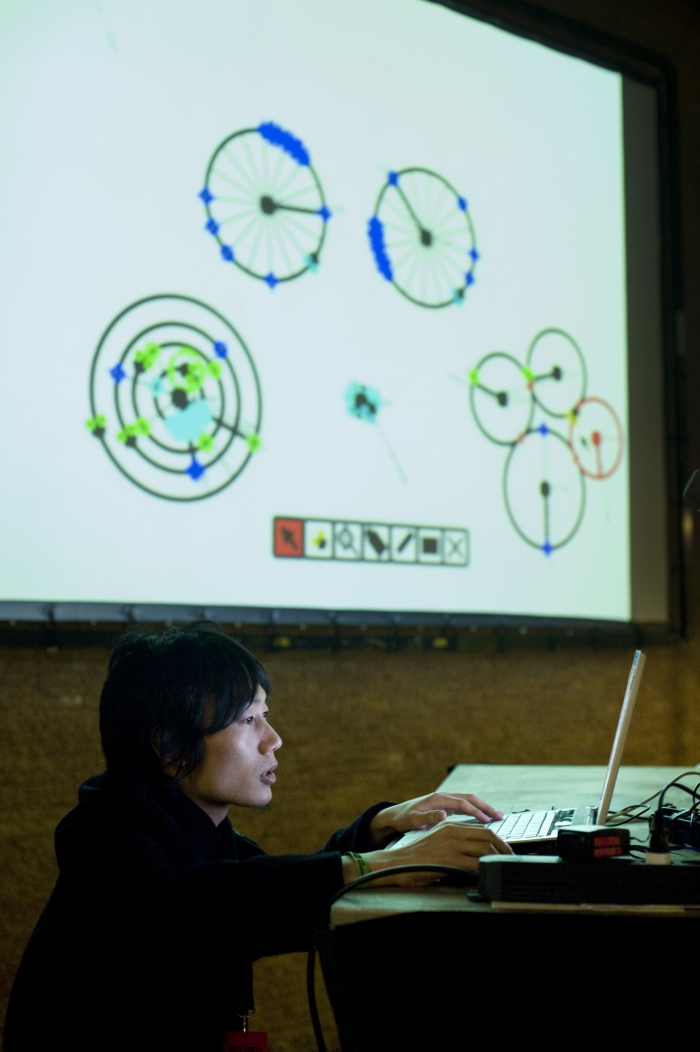 Picture of "Overbug", performance by and with Hiroshi Matoba