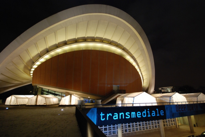 Extertior view of Haus der Kulturen der Welt during transmediale.09 DEEP NORTH