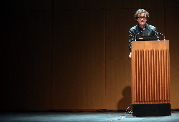 Bernd Scherer at the transmediale Opening Ceremony