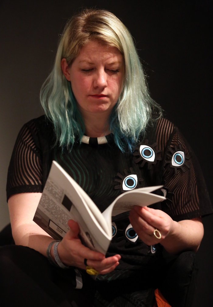 Rosa Menkman at "Machine Research – Infrastructures", transmediale 2017