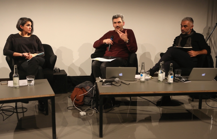 Impression of the panel "Mediterranean Tomorrows", transmediale 2017