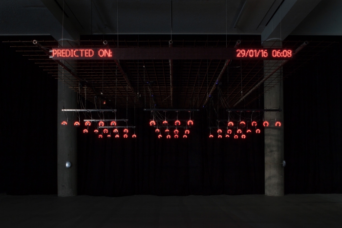 Predictive Art Bot by Nicolas Maigret and Maria Roszkowska at the exhibition "alien matter", transmediale 2017
