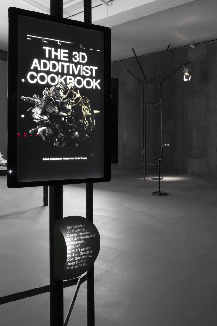 The 3D Additivist Cookbook by Morehshin Allahyari and Daniel Rourke at the exhibition "alien matter", transmediale 2017.